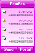 Screenshot of our Windows Vista Sidebar Application