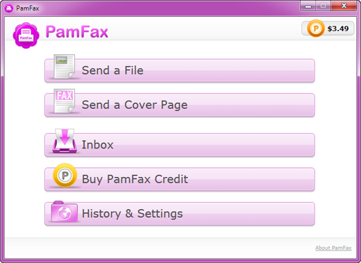Screenshot for PamFax 3.4