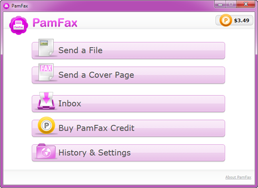 PamFax screenshot