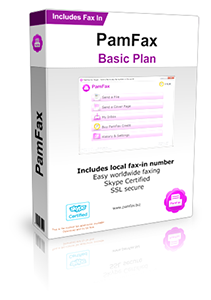 PamFax Basic Plan with fax number